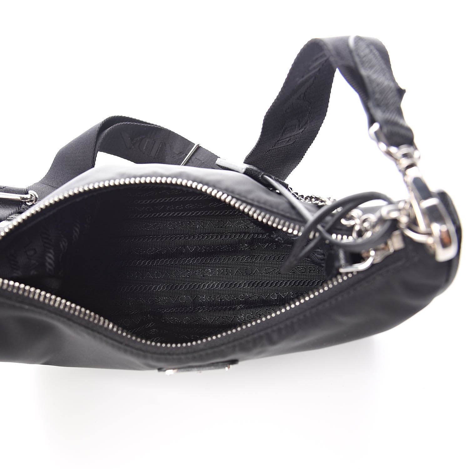 Prada Nylon Re-Edition 2005 Shoulder Bag Black 5 of 11