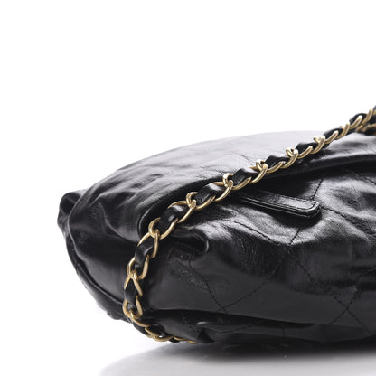 Chanel Calfskin Quilted Baluchon Black 7 of 10