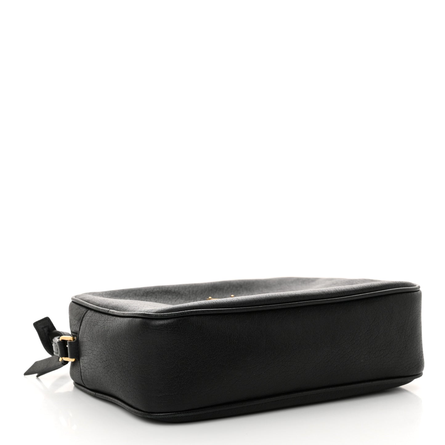 Grained Lambskin Monogram Lou Camera Bag Black