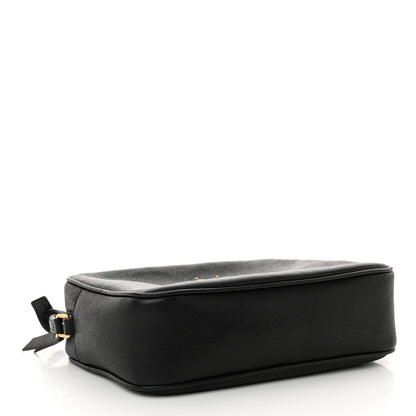Saint Laurent Grained Lambskin Monogram Lou Camera Bag Black 4 of 13