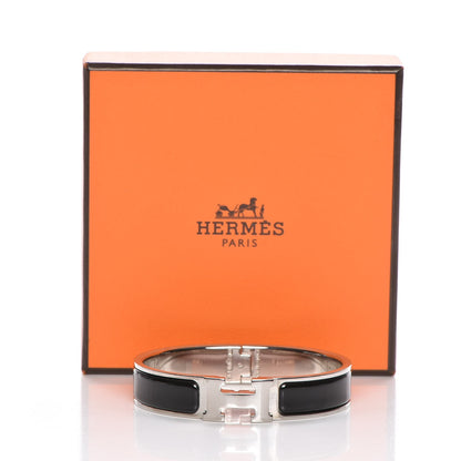 Hermes Enamel Narrow Clic Clac H Bracelet PM Black 5 of 5