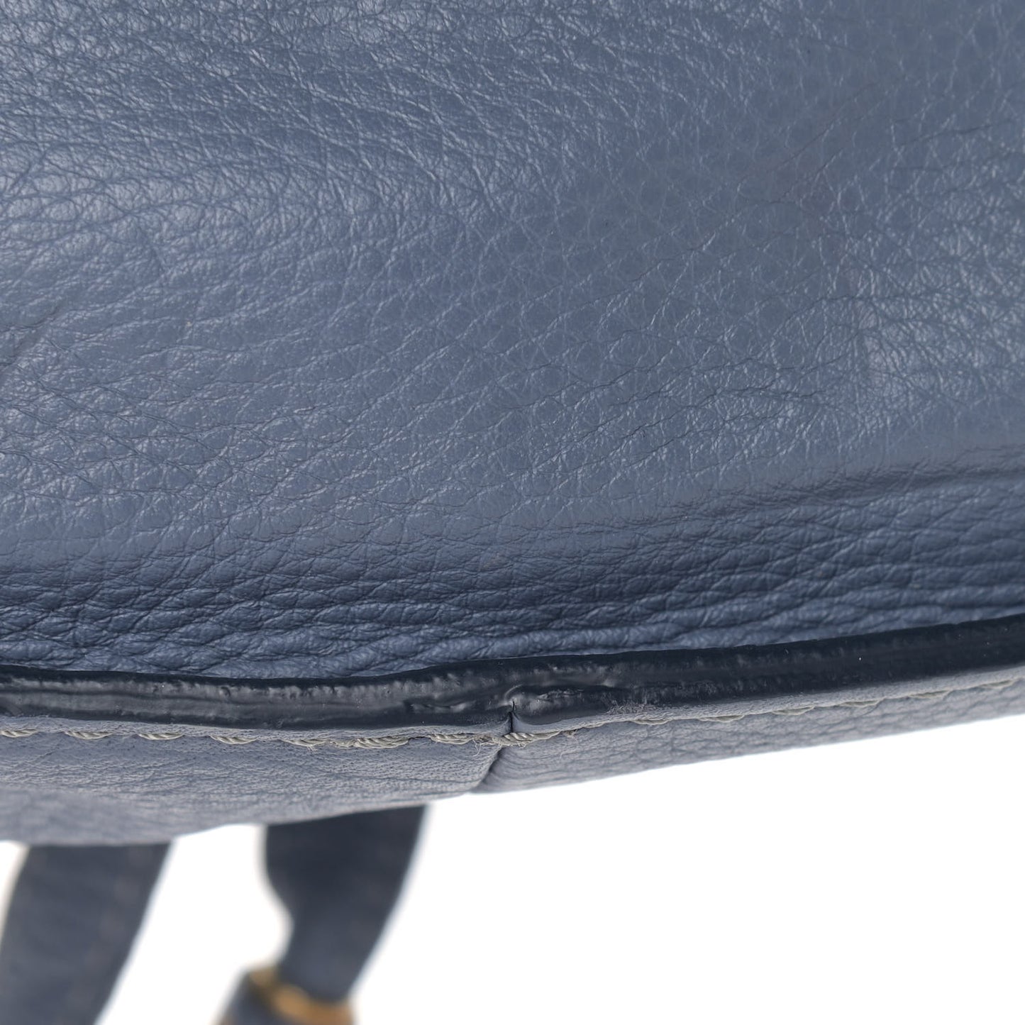 Calfskin Baby Marcie Satchel Street Blue