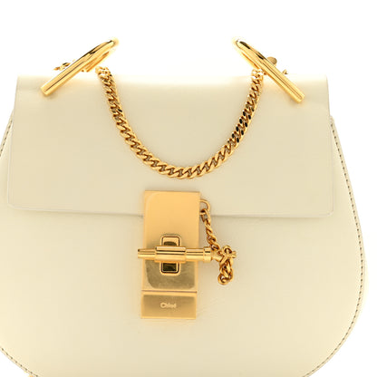 Chloe Calfskin Mini Drew Shoulder Bag White 7 of 11