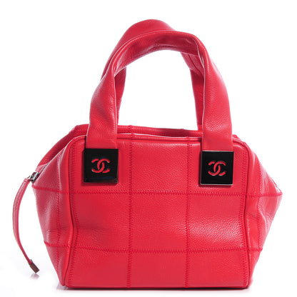 Chanel Caviar Square Stitched Tote Red 1 of 7