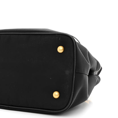 Prada Tessuto Nylon Soft Calf Small Tote Black 12 of 12