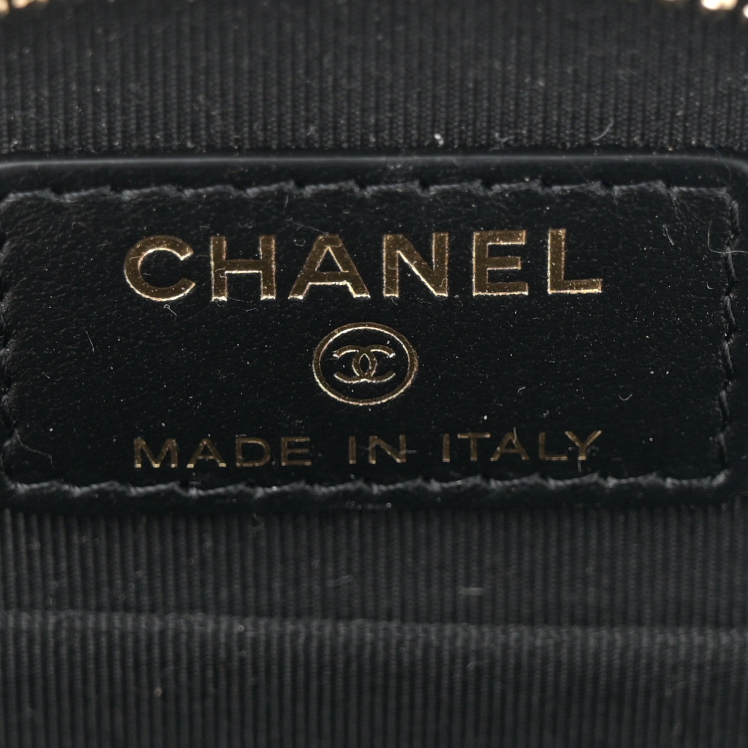 Chanel Caviar Quilted Round Handle With Care Vanity With Chain Black 6 of 10