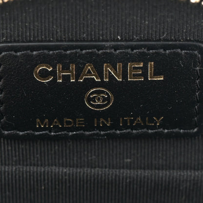 Chanel Caviar Quilted Round Handle With Care Vanity With Chain Black 6 of 10