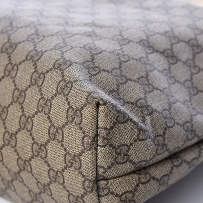 Gucci GG Supreme Monogram Large Zippered Shopping Tote Off White 11 of 20