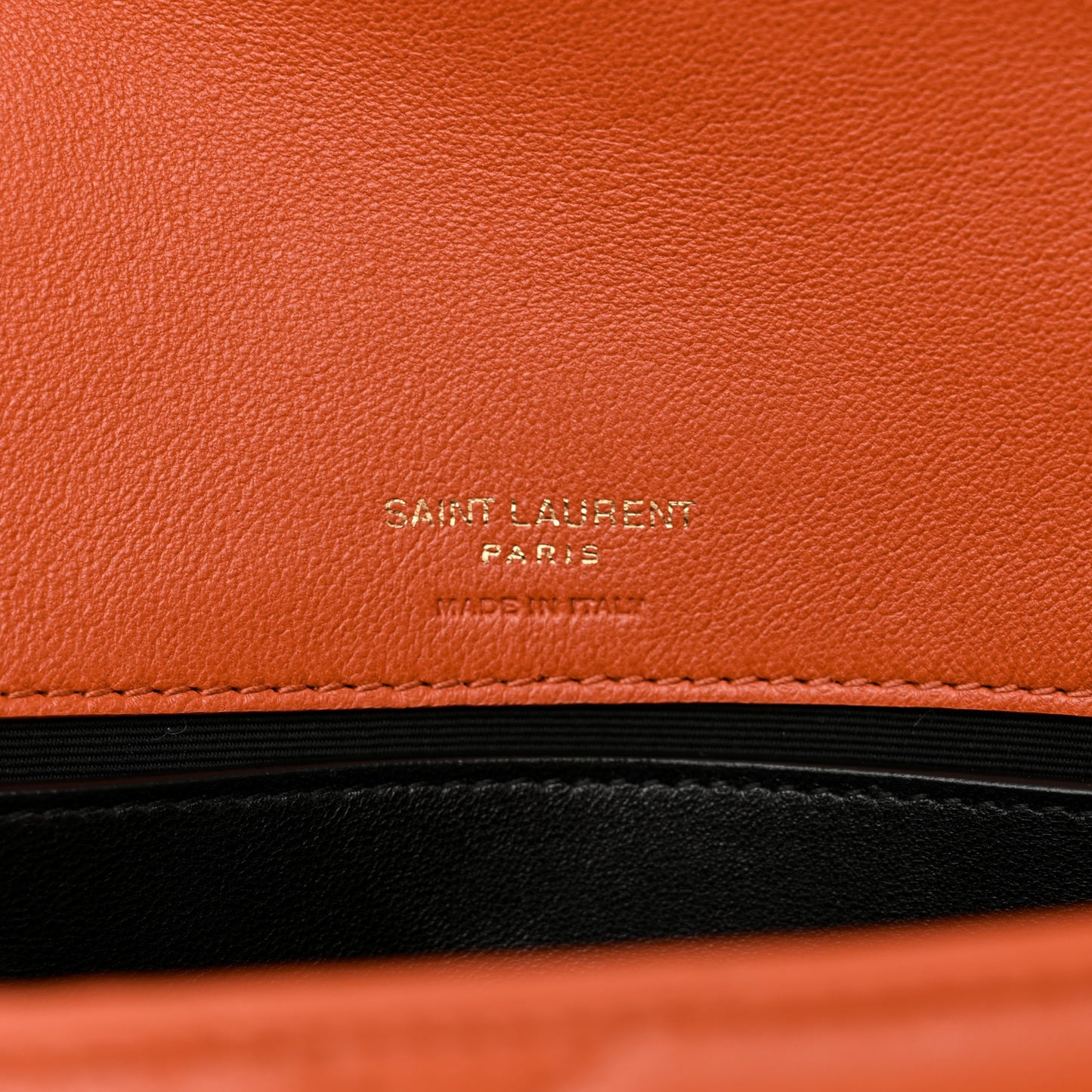 Lambskin Chevron Quilted Mini Loulou Bag Celosia Orange