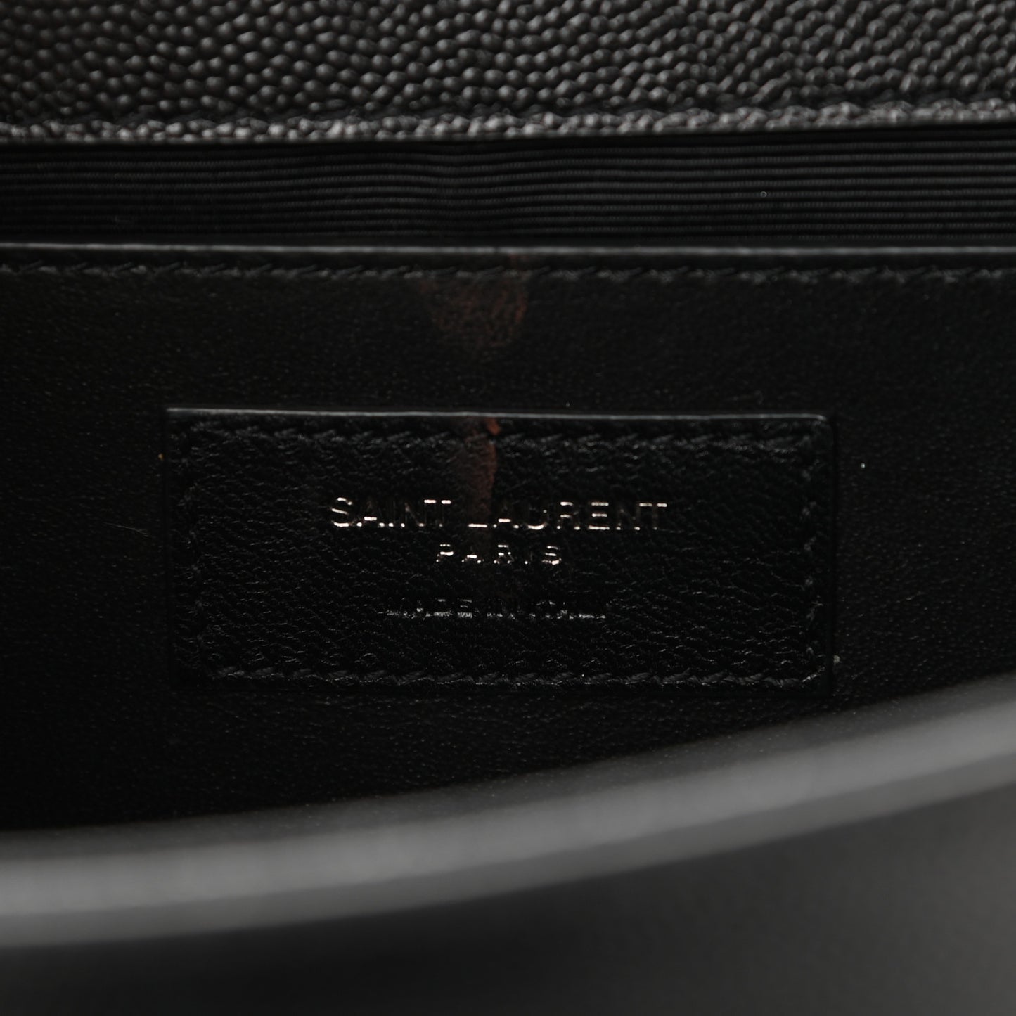 Grain De Poudre Medium Classic Monogram Kate Satchel Black