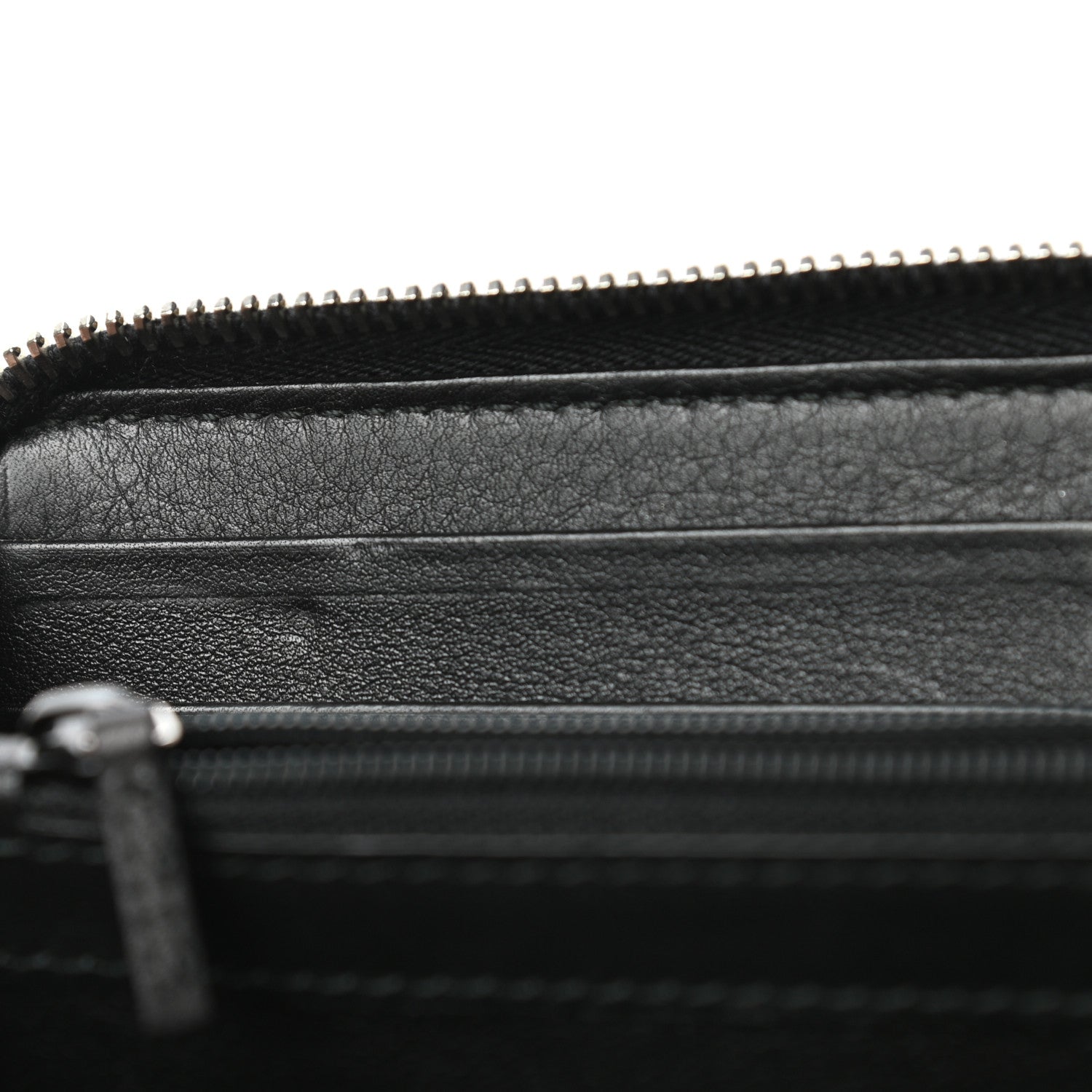 Gucci Guccissima Large Twins Zip Around Wallet Black 8 of 11