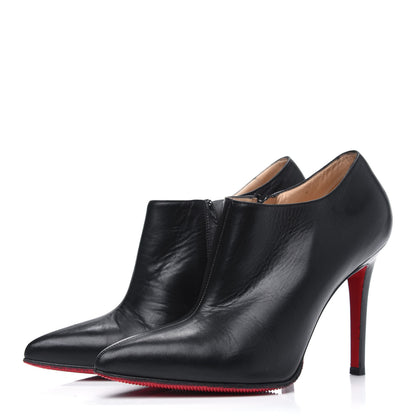 Christian Louboutin Calfskin Dahlia 100 Ankle Boots 36.5 Black 3 of 12