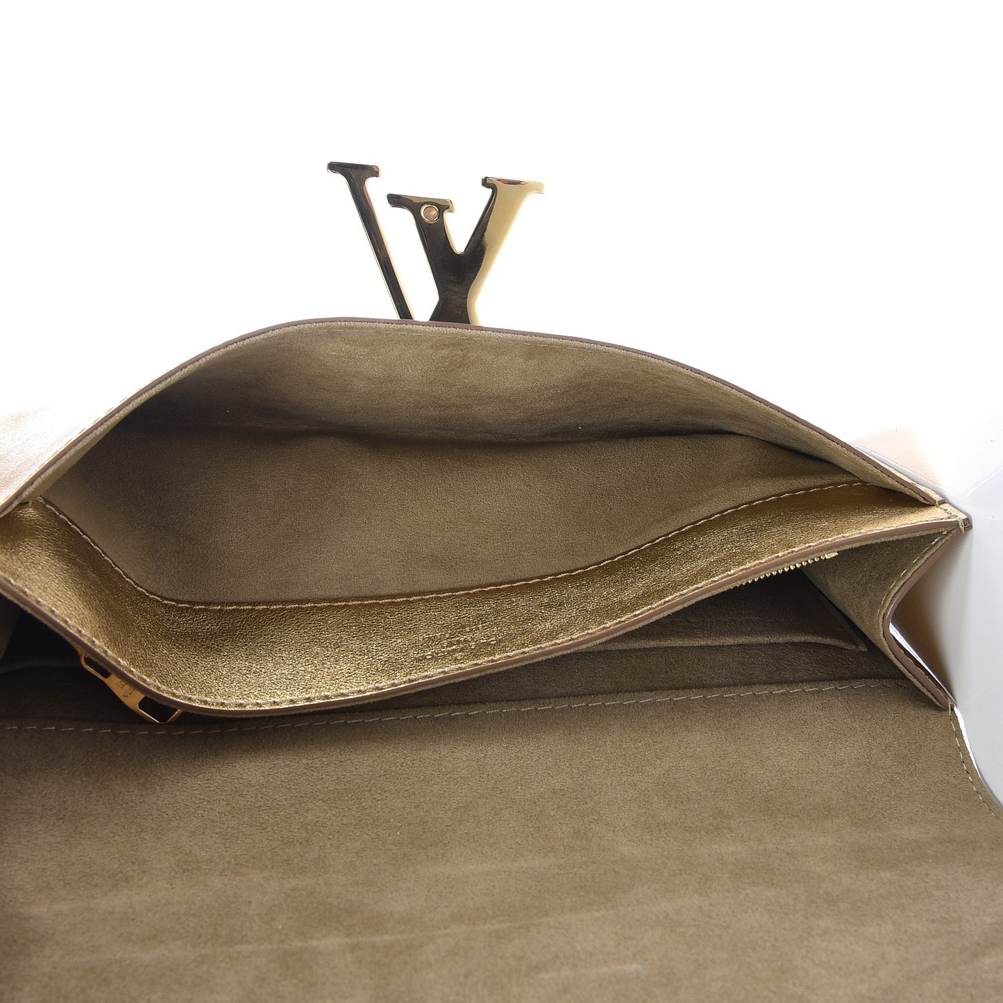 Calfskin Neo Sobe Louise EW Clutch Gold