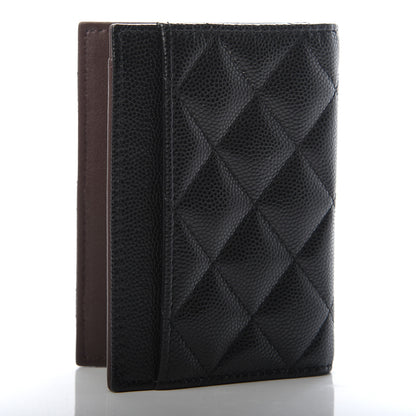 Chanel Caviar Quilted Card Holder Wallet Black 3 of 7
