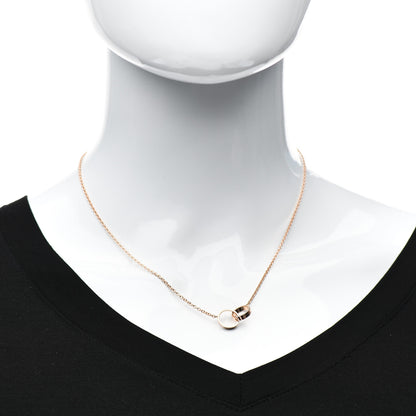 Cartier 18K Pink Gold Interlocking LOVE Necklace 2 of 6