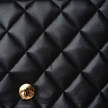 Chanel Lambskin Quilted Medium Single Flap Black 11 of 20