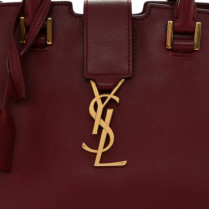 Saint Laurent Calfskin Monogram Baby Downtown Cabas Bordeaux 7 of 13
