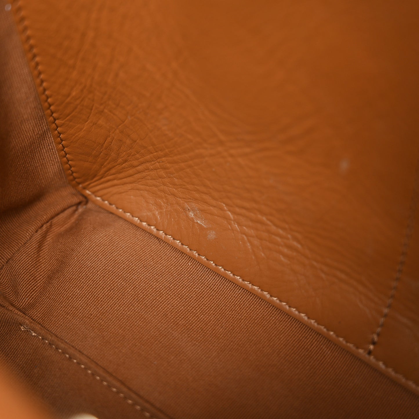 Calfskin Quilted Small Shopping Tote Dark Beige