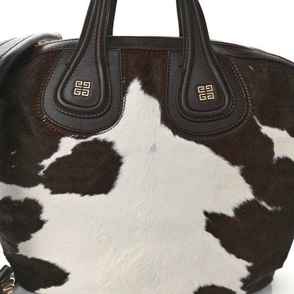 Givenchy Calf Hair Cow Print Small Nightingale Brown White 8 of 14