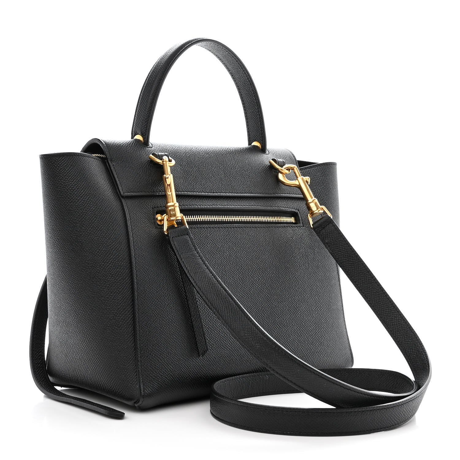 Celine Grained Calfskin Micro Belt Bag Black 3 of 10