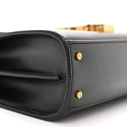 Saint Laurent SAINT LAURENT Calfskin Mini Classic Monogram Cassandra Top Handle Black 9 of 11