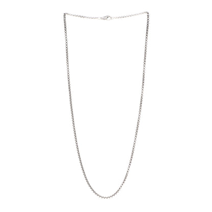 David Yurman Sterling Silver 2.7mm Small Box Chain Necklace 22" 3 of 5