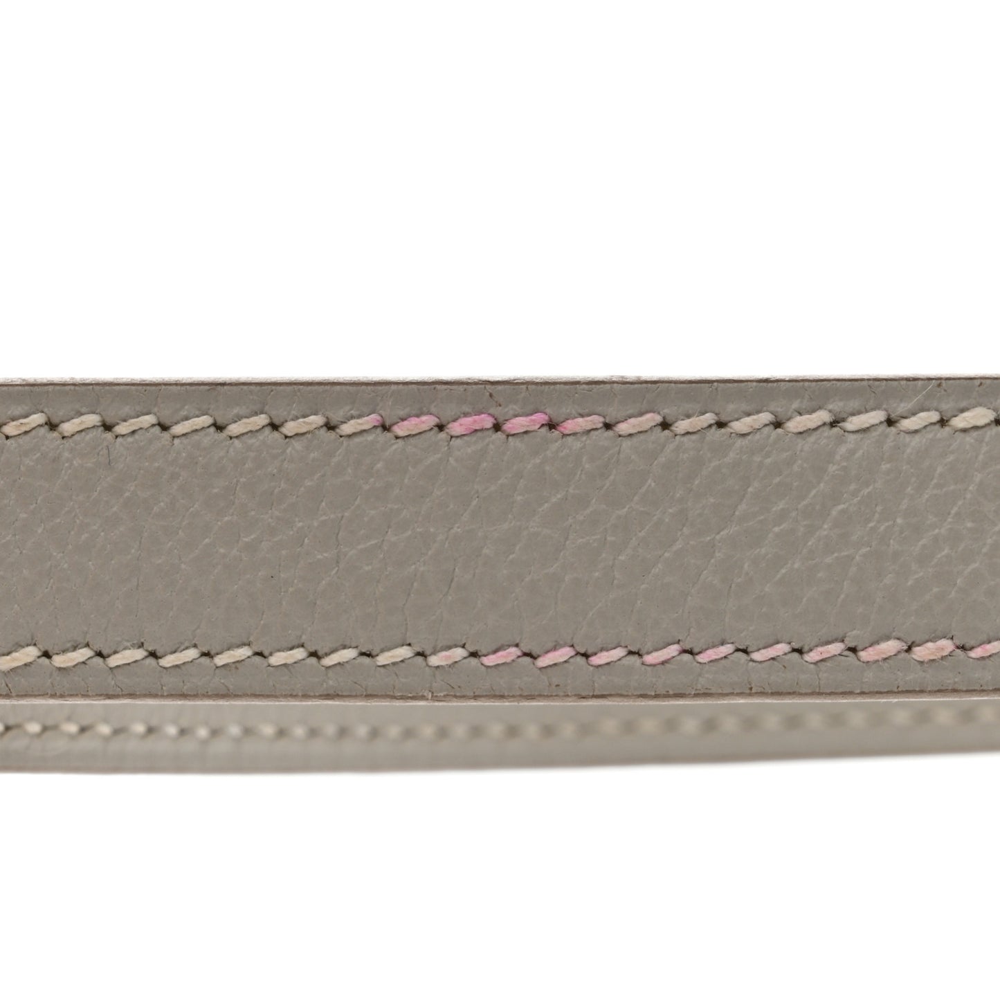 Togo Kelly Shoulder Strap Gris Perle