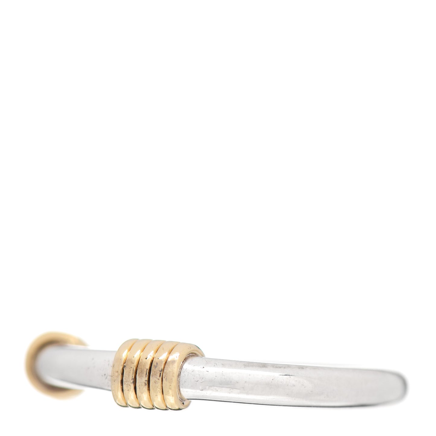Sterling Silver 18K Yellow Gold Coil Band Ring 53 6.25