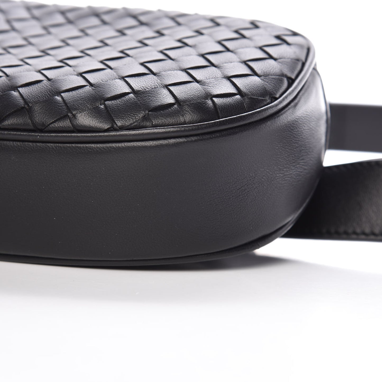 Nappa Intrecciato Belt Bag Black