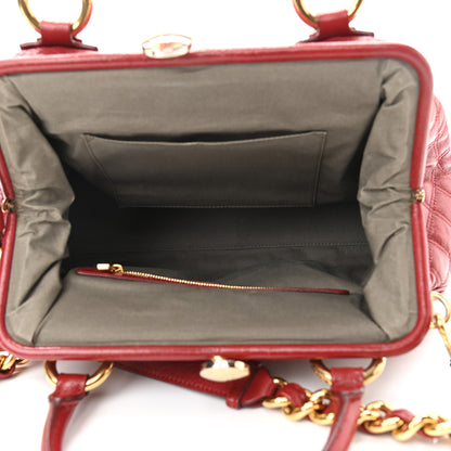Marc Jacobs Calfskin Quilted Leather Stam Bag Red 4 of 8