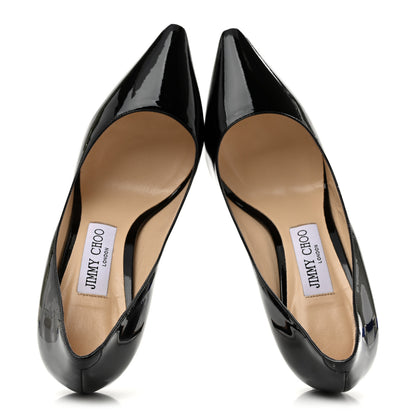 Jimmy Choo Patent Romy 85 Pumps 37 Black 2 of 10