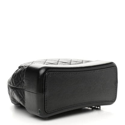 Chanel Aged Calfskin Quilted Gabrielle Backpack Black 4 of 15