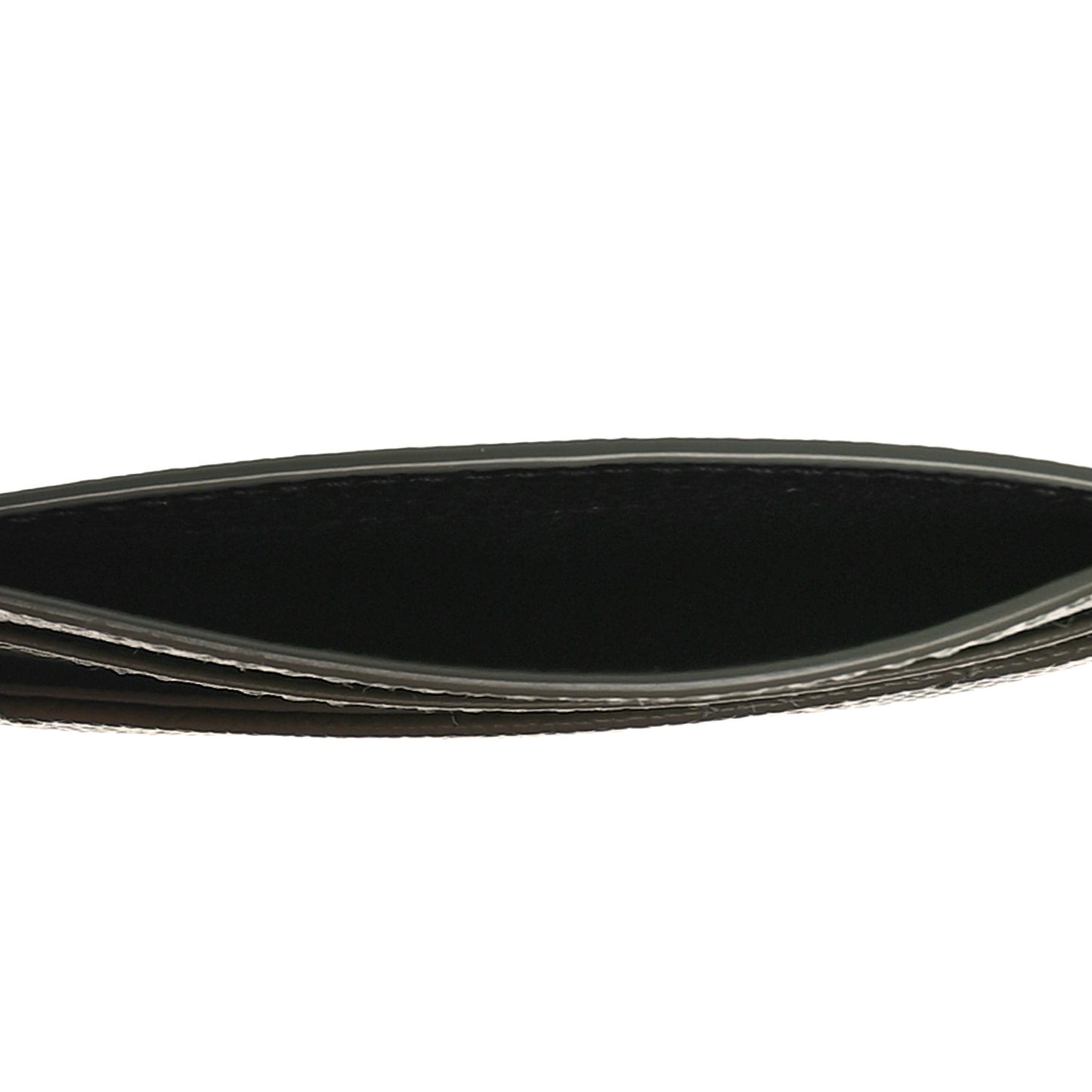 Grain De Poudre Matelasse Chevron Monogram Credit Card Case Light Sage