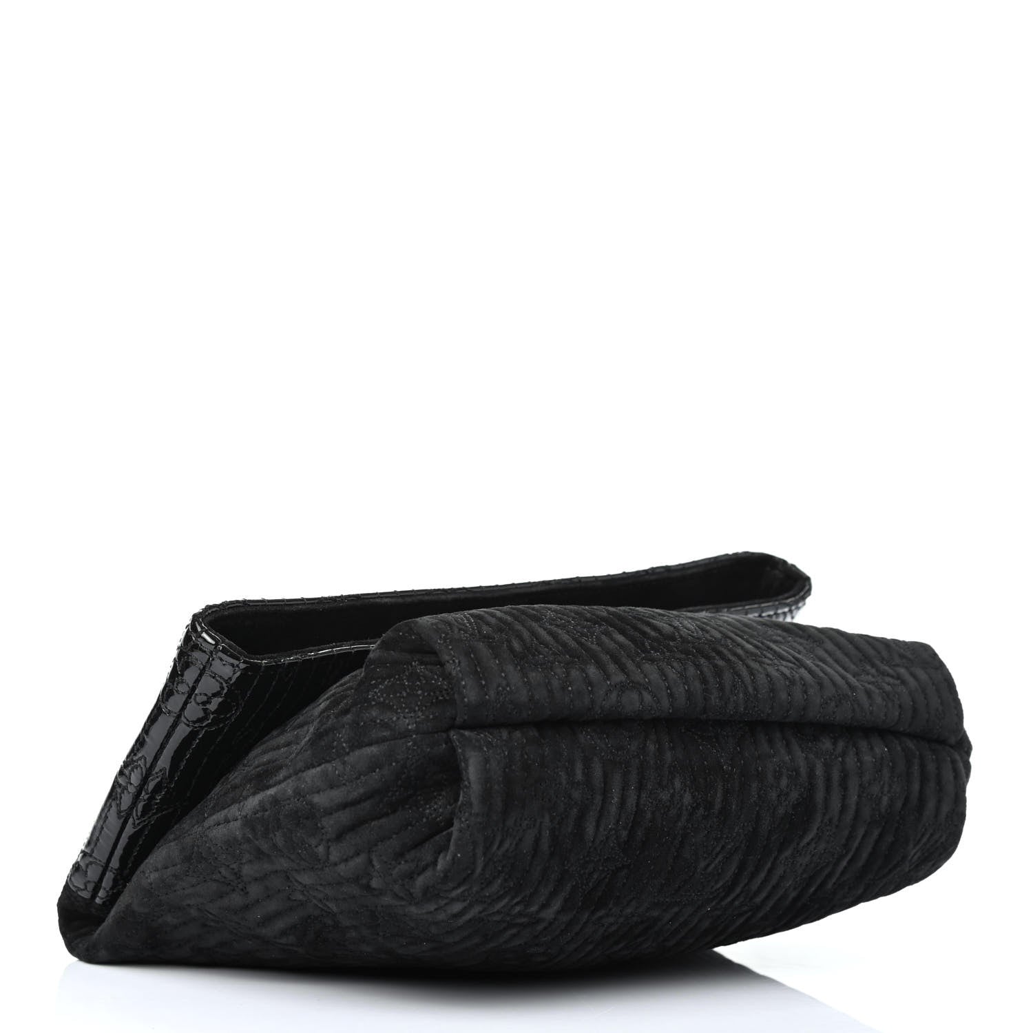 Louis Vuitton Suede Monogram Motard Afterdark Clutch Black 3 of 4