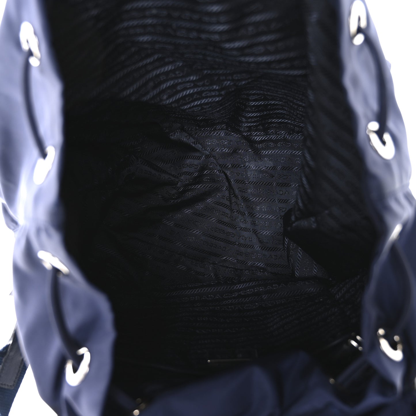 Tessuto Nylon Saffiano Vela Medium Backpack Baltico