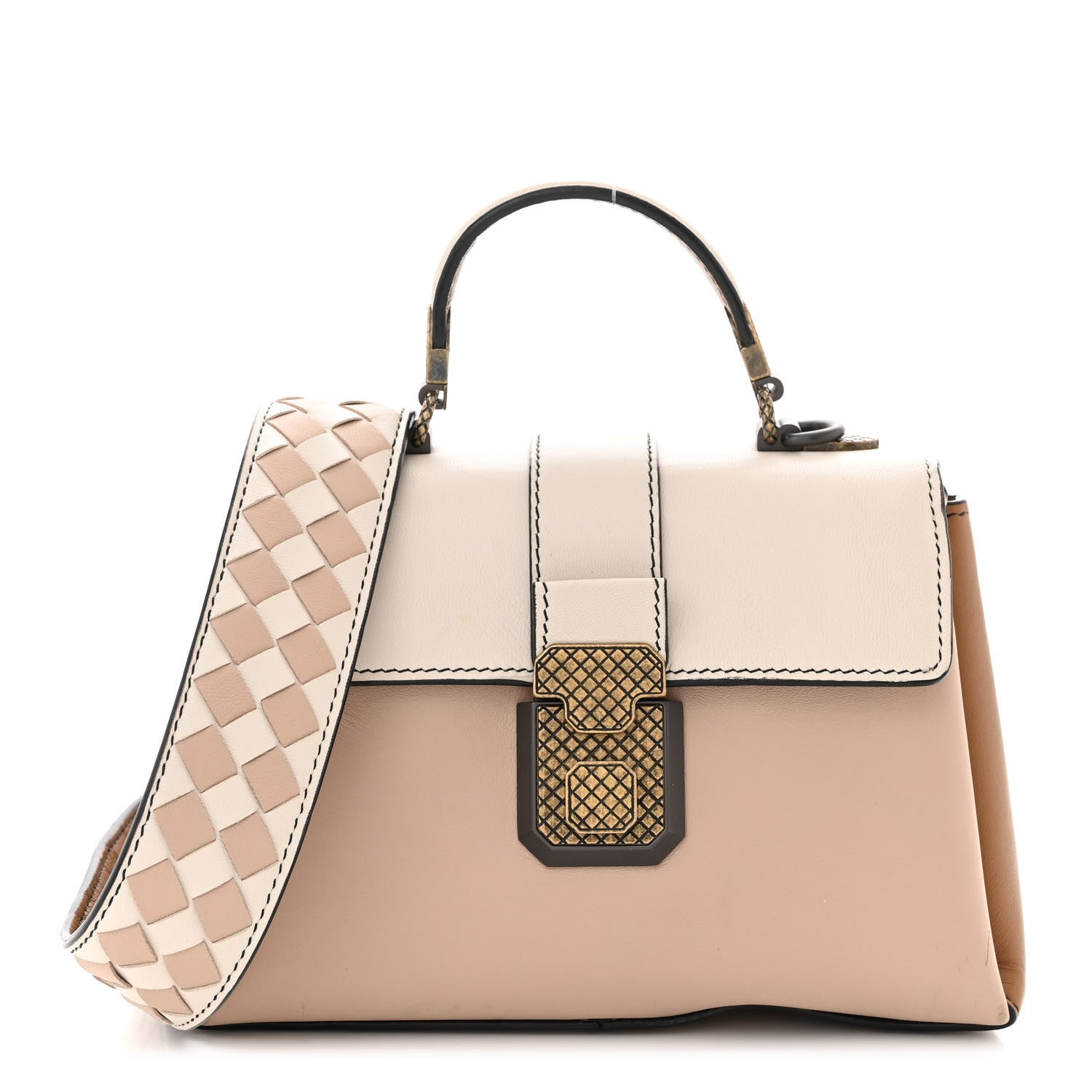 Bottega Veneta Nappa Mini Piazza Bag Mink 1 of 13