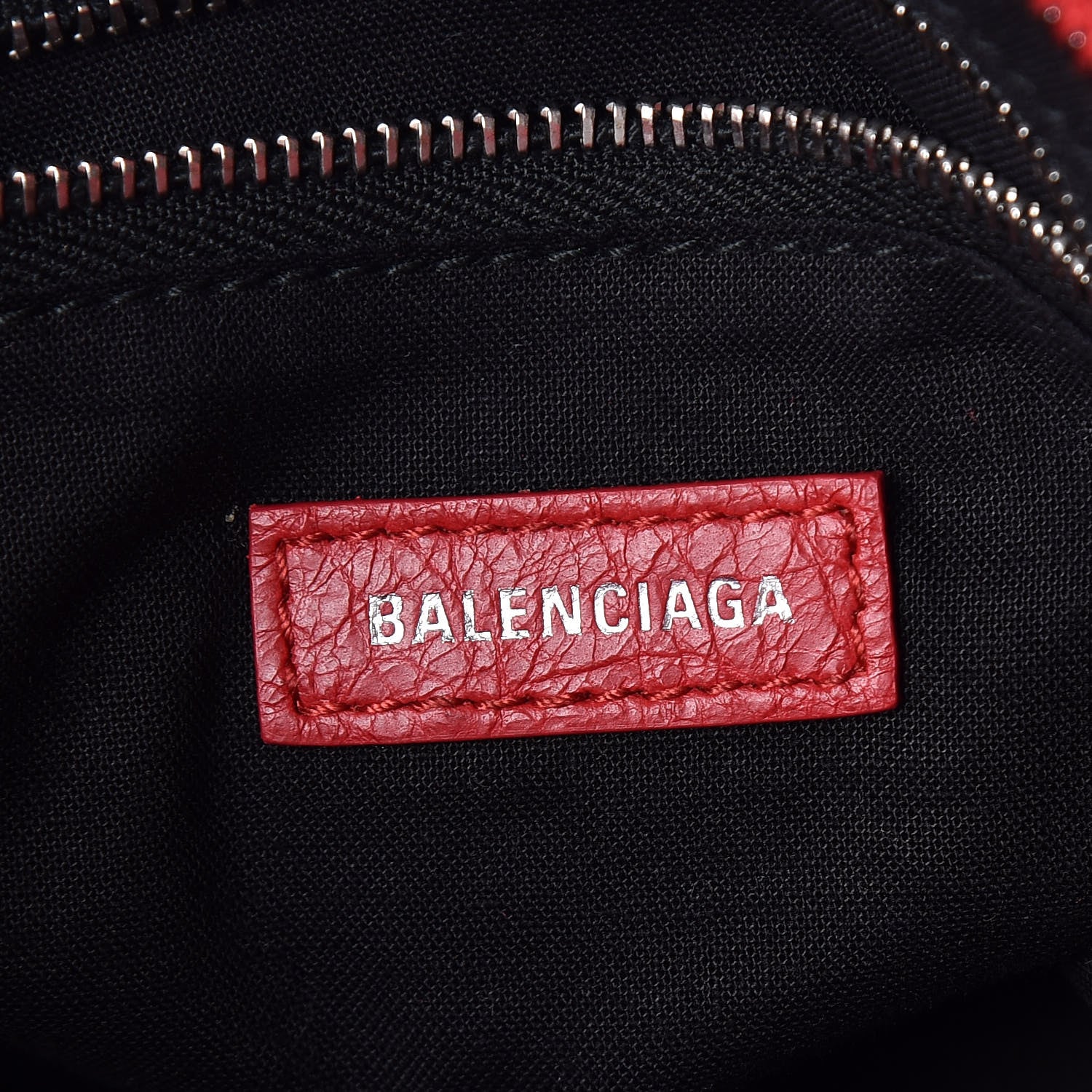 Balenciaga Agneau Arena Classic Silver Hardware S City Logo Strap Rouge Cardinal Black 9 of 10