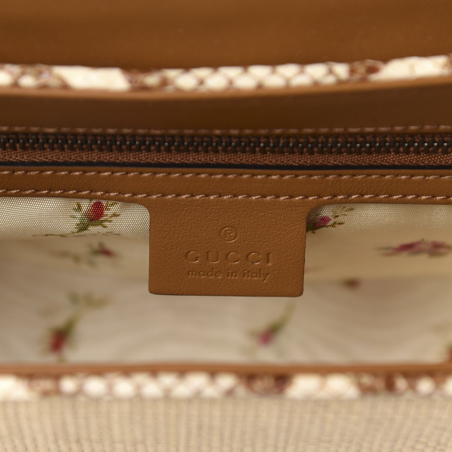 Gucci Raffia Elaphe Matelasse Small GG Marmont Shoulder Bag Natural Cream Brown 8 of 10