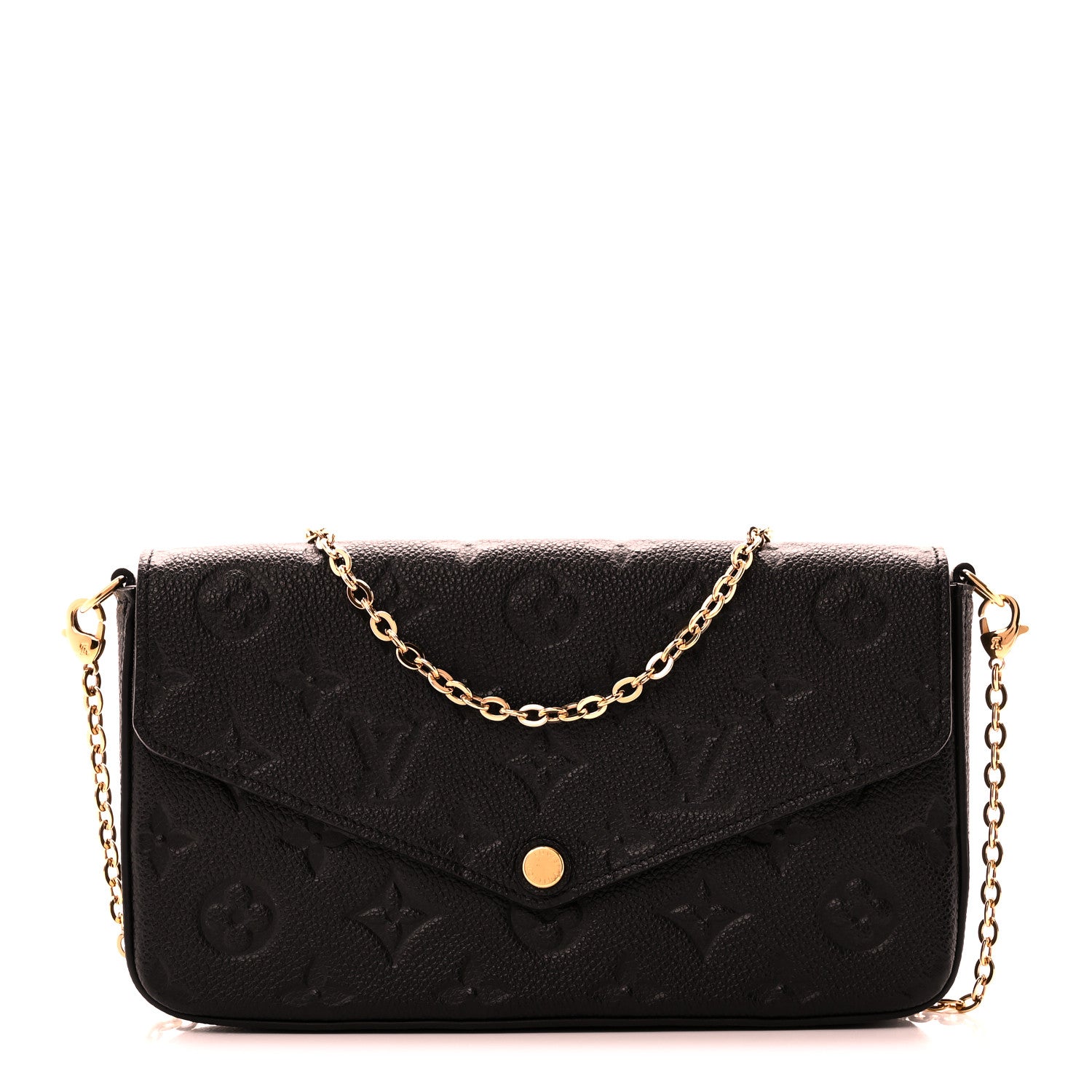 Louis Vuitton Empreinte Pochette Felicie Chain Wallet Black 4 of 11