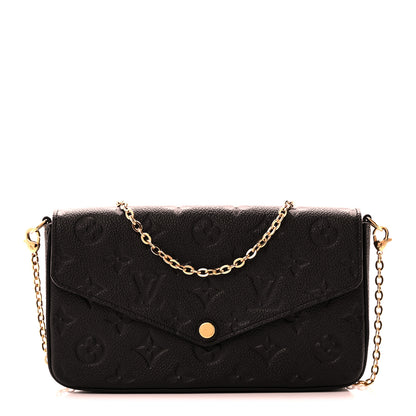 Louis Vuitton Empreinte Pochette Felicie Chain Wallet Black 4 of 11