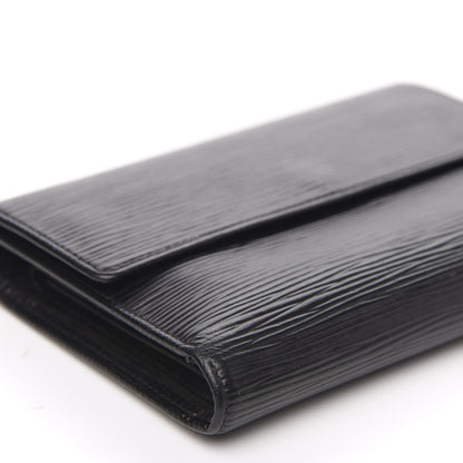 Louis Vuitton Epi Porte Tresor Etui Papiers Wallet Black 7 of 11
