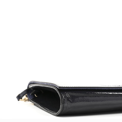 Gucci Soft Patent Medium Soho Clutch Uniform Blue 9 of 10