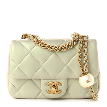 Chanel Pearly Lambskin Pearl Quilted Mini Flap Ivory 1 of 12
