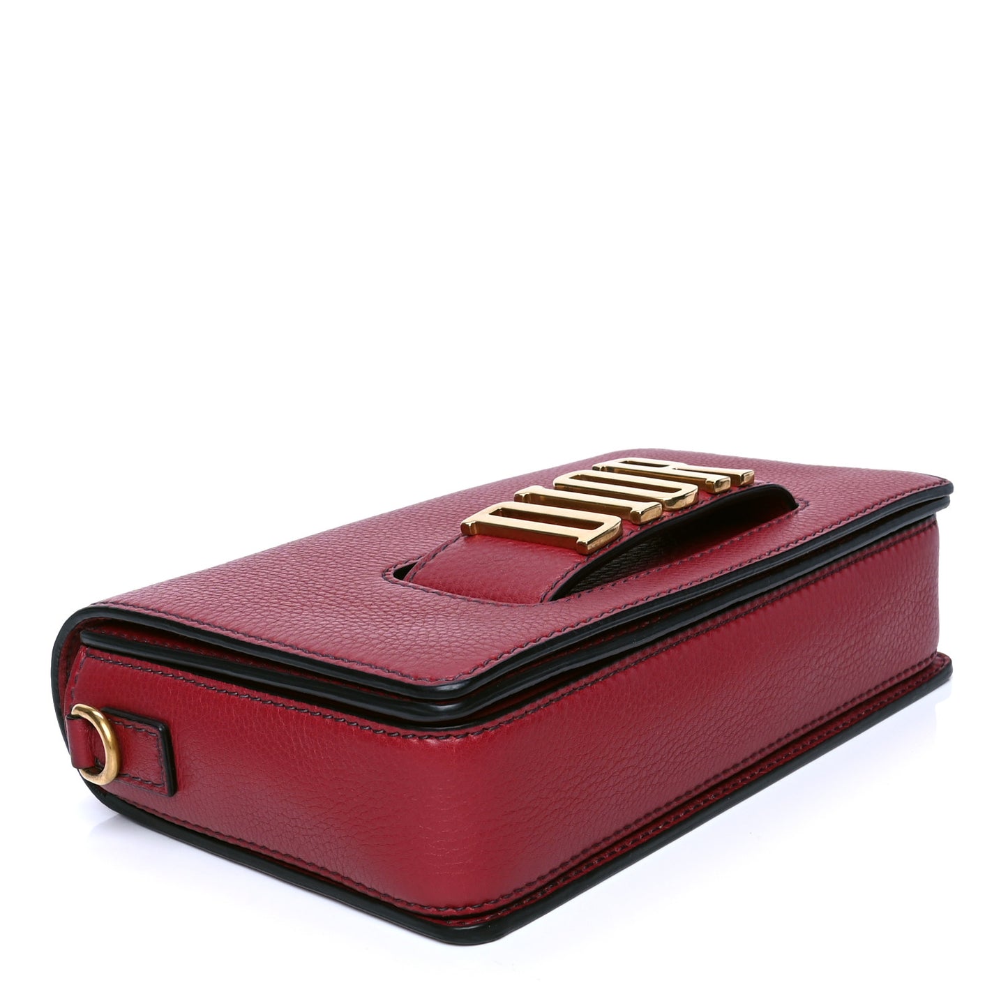 Calfskin Dio(r)evolution Flap Bag Red