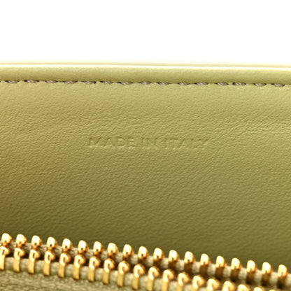 Celine Satinated Calfskin Mini 16 Top Handle Bag Almond Green 7 of 12