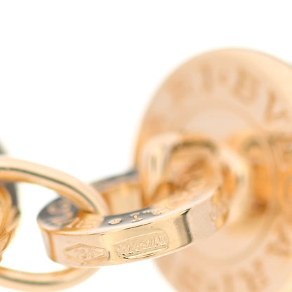 Bulgari 18K Yellow Gold B.Zero1 Dangle Hoop Earrings 6 of 7