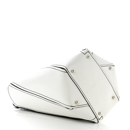 Proenza Schouler Smooth Calfskin Medium Hex Bucket Bag Black White 5 of 12