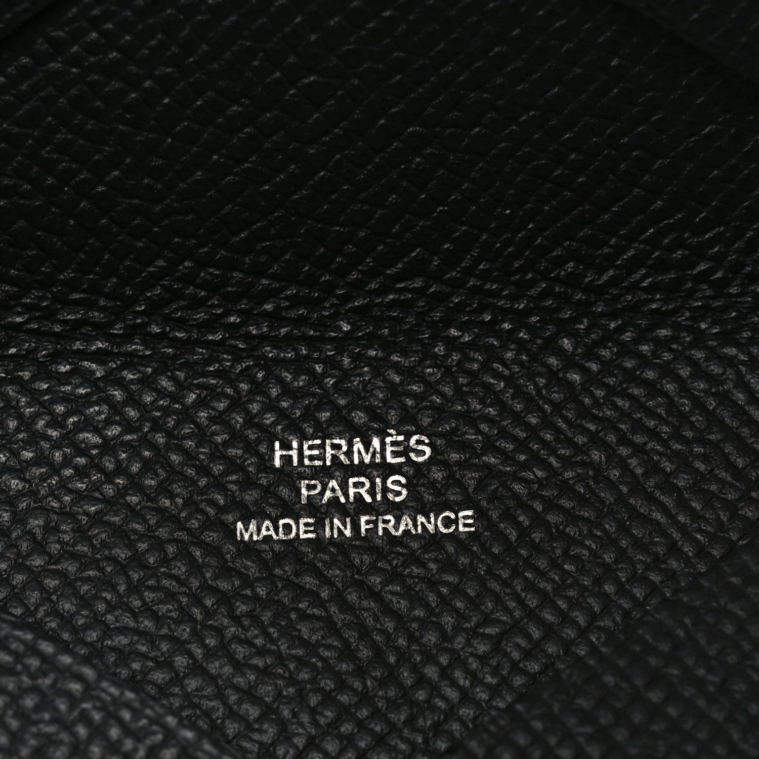 Hermes Epsom Calvi Card Case Black 6 of 6