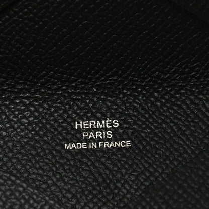 Hermes Epsom Calvi Card Case Black 6 of 6