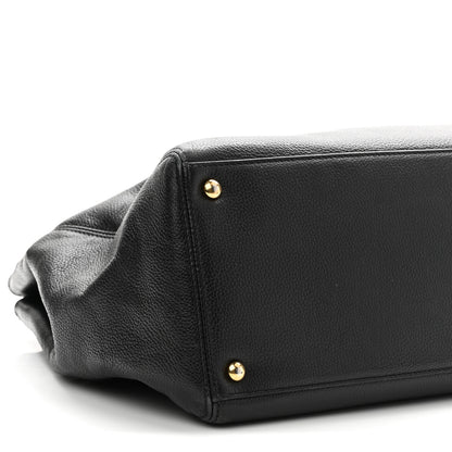 Chanel Calfskin Cerf Executive Shopper Tote Black 9 of 13